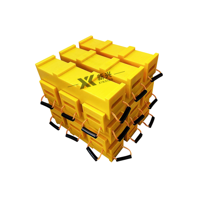 UHMWPE HDPE Anti-spil Abrasion-resistant Multicolor Plastic Truck Mat Stabilizer Crane Leg Outrigger Pads