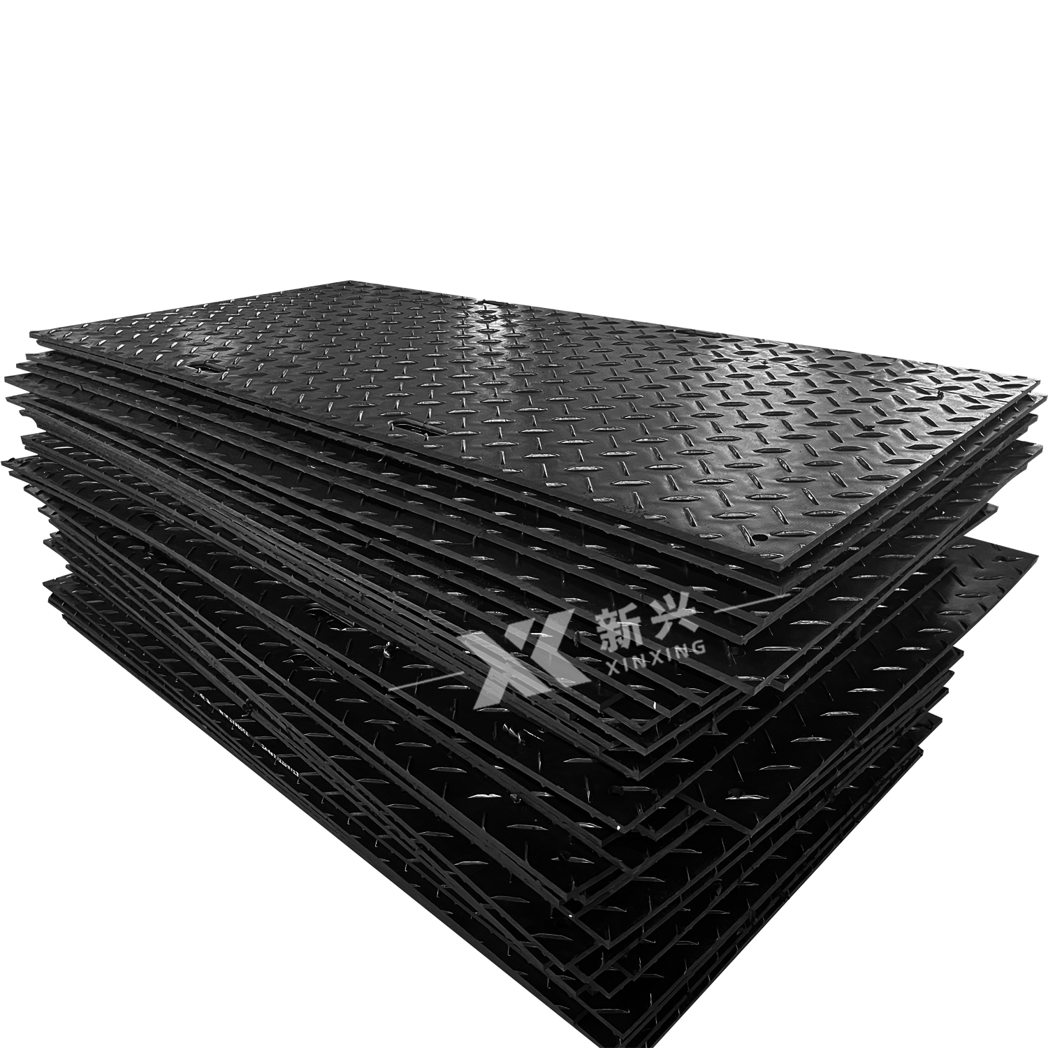 Hexagon Black Hdpe Composite Road Mat Ground Protection Mats