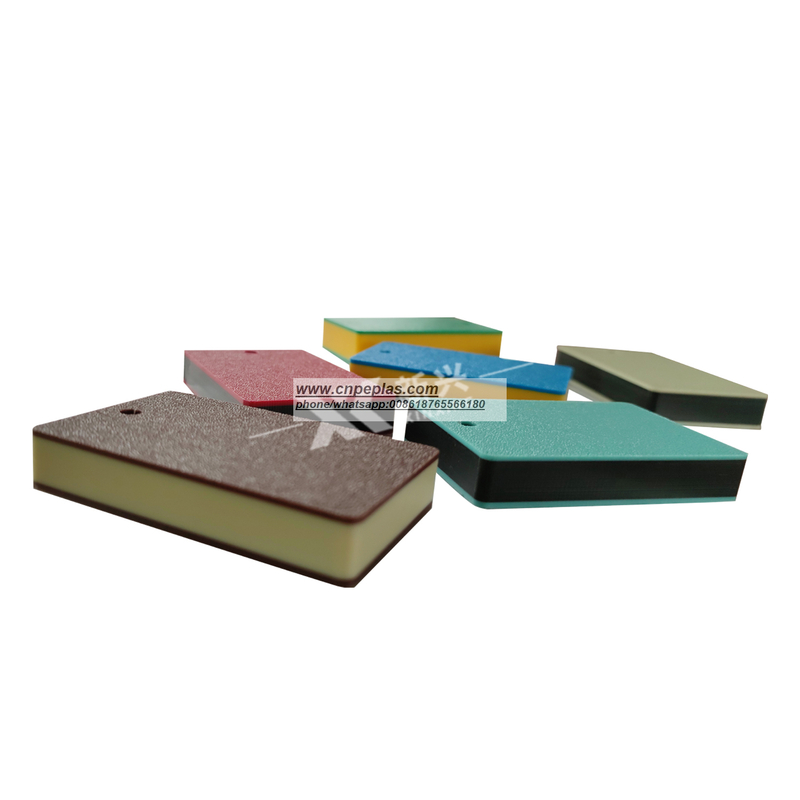  Three Or Two Color Board Customized Sandwich HDPE Board Extruded Sandwich 3 Layers Hdpe Plastic Sheet