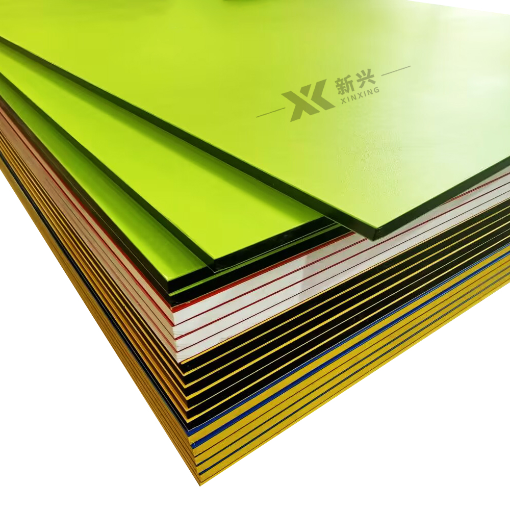 Two-Color Laminated HDPE Board 20mm Thick Frosted Polyethylene Orange Peel Matt Texture UV Resistant Smooth Surface Colorful PE
