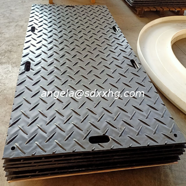 UV Protection Plastic HDPE/UHMWPE Ground Mats for Heavy Equipment / Light Duty Road Mats