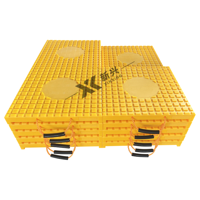 Crane Support Mat Durable Lasting Polymer UHMWPE UV Resistant Light Heavy Duty Crane Outrigger Support Pads for Boom Truck