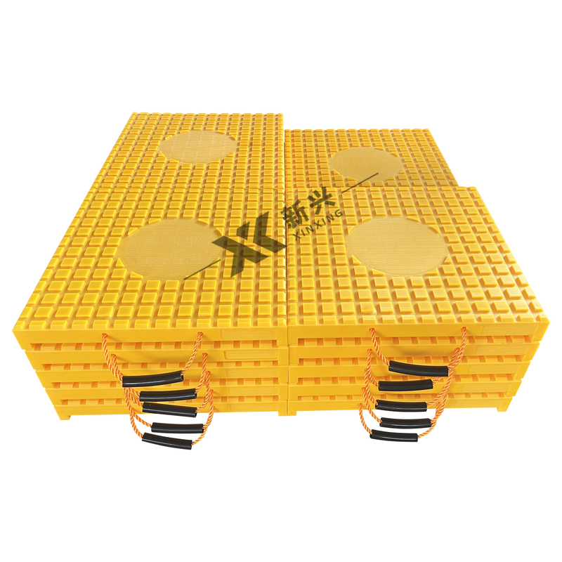 Crane Support Mat Durable Lasting Polymer UHMWPE UV Resistant Light Heavy Duty Crane Outrigger Support Pads for Boom Truck