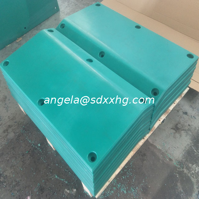 Blue UHMWPE Pads, UHMW-PE Fender Pads, UHMW-PE Fender Plates for Marine Fender