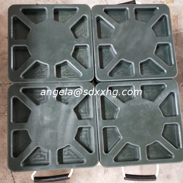 Lightweight Plastic Industrial Outrigger Pads/ Crane Foot Support Plate