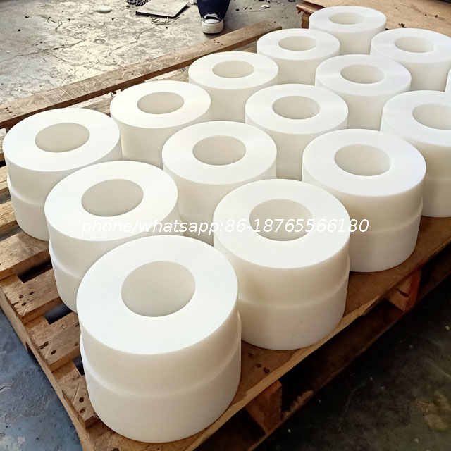 Customized CNC UHMW PE Machined Plastic Wear Parts for Port