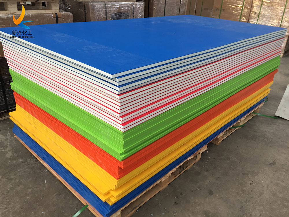 Two-Color Laminated HDPE Board 20mm Thick Frosted Polyethylene Orange Peel Matt Texture UV Resistant Smooth Surface Colorful PE