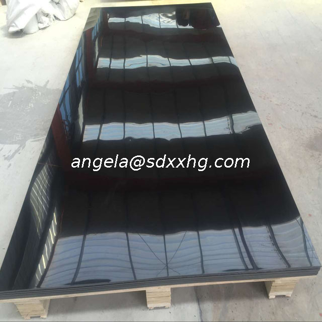 HDPE (High Density Polyethylene) Plastic Sheet 3/8" X 24" X 24" Black/red HDPE Sheet