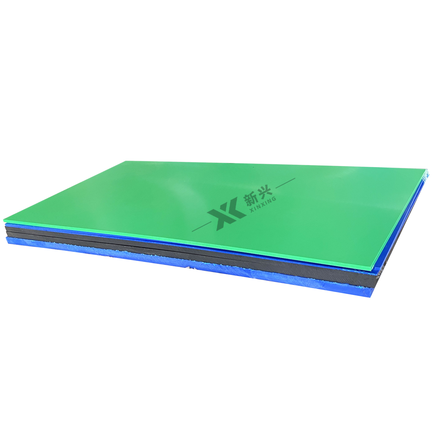Sandwich Three Layer Hdpe Double Color Plastic Sheet Board Rough Surface Hdpe Sheet Supplier