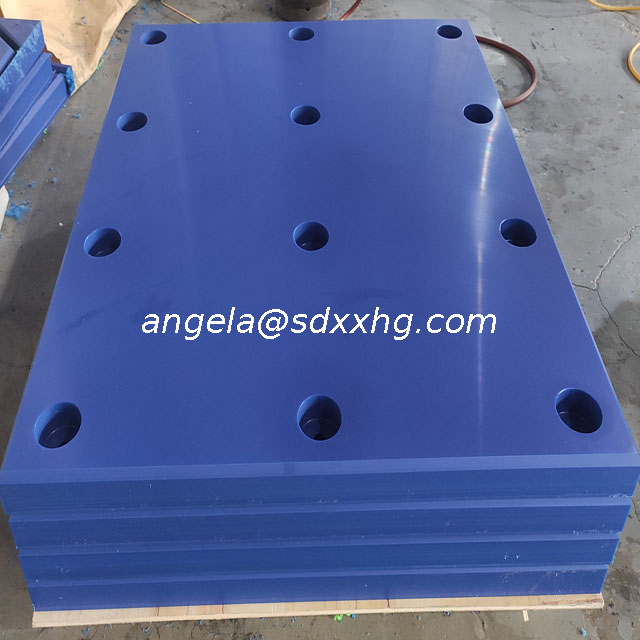 UV-stabilised UHMW PE Fender & Sliding pads/Fenders UHMW- PE plastic board/ Fenders facing pad