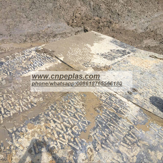 Anti- Slip Oil Drilling Rig Heavy Duty Plastic Engineering Plastic Ground Protection Mat 