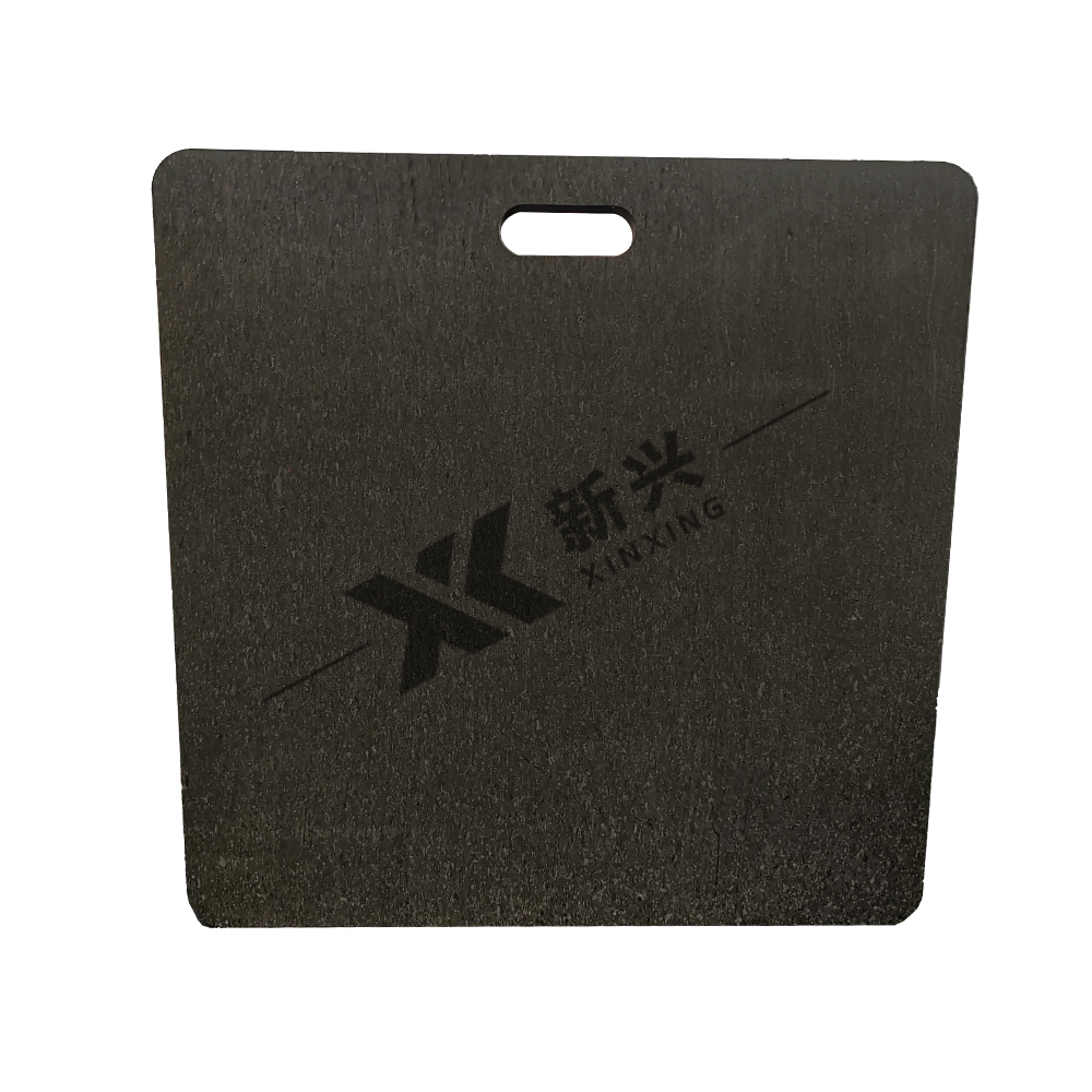 Heavy Duty UHMWPE Crane Outrigger Pad Anti-Slip Ground Support Mat for Construction